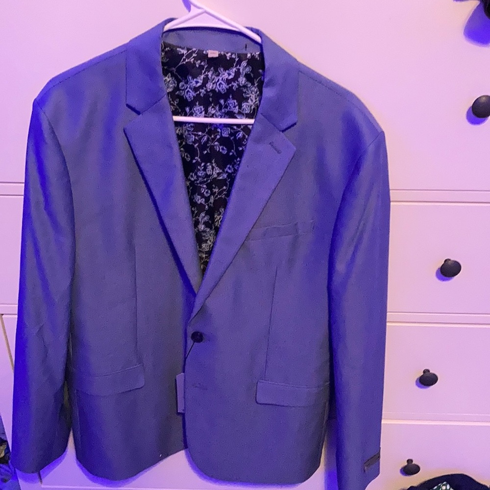 Blue slim fit blazer